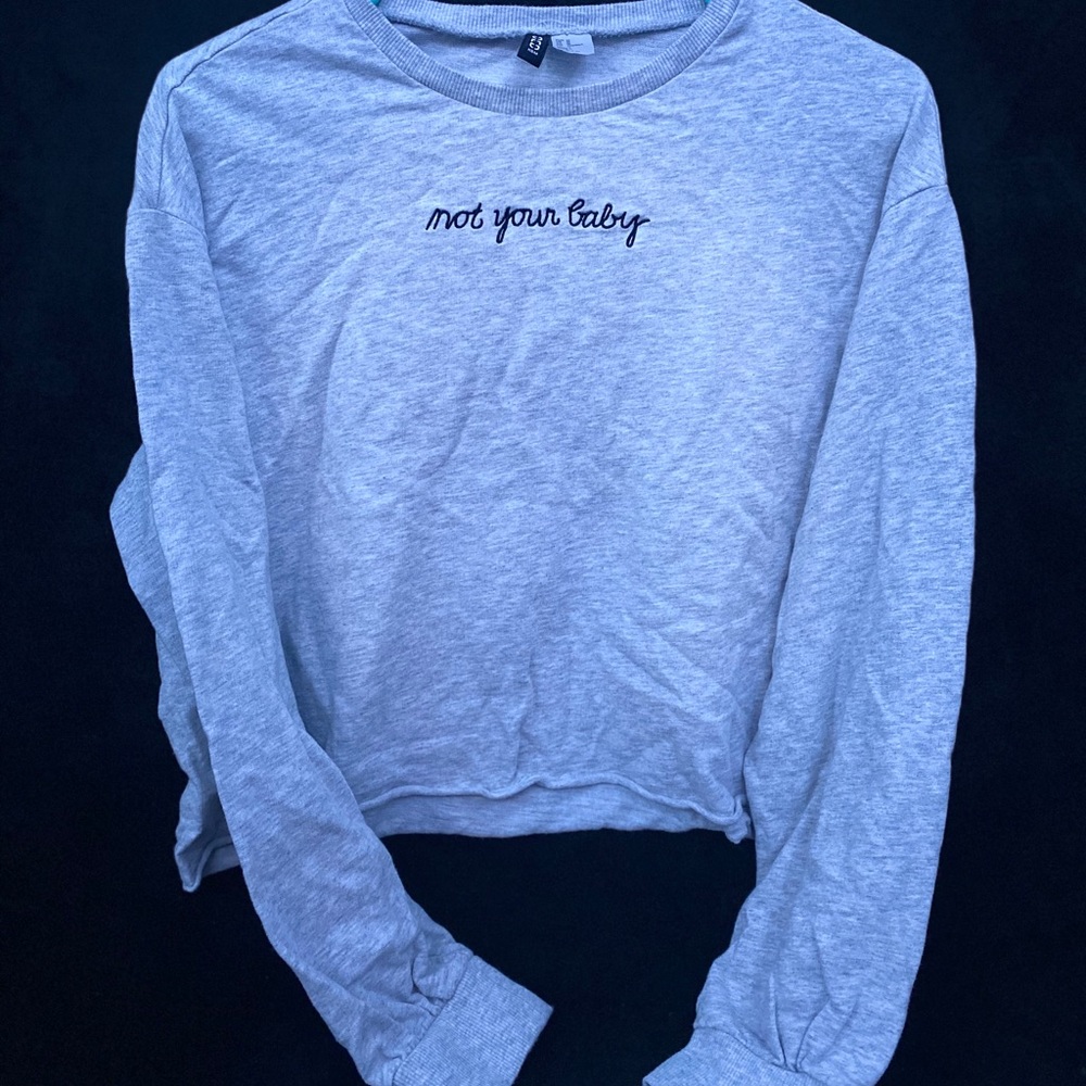 H&M long sleeve crop top